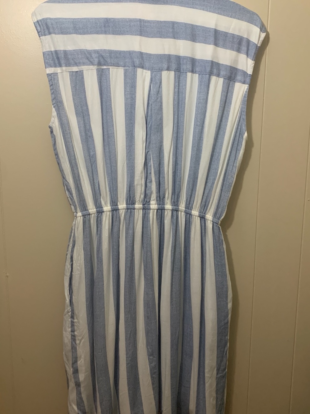 Women’s Japna Blue & White Striped Shirt Dress size Medium - Picture 8 of 12